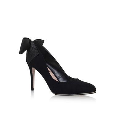Black 'Coral' high heel court shoes